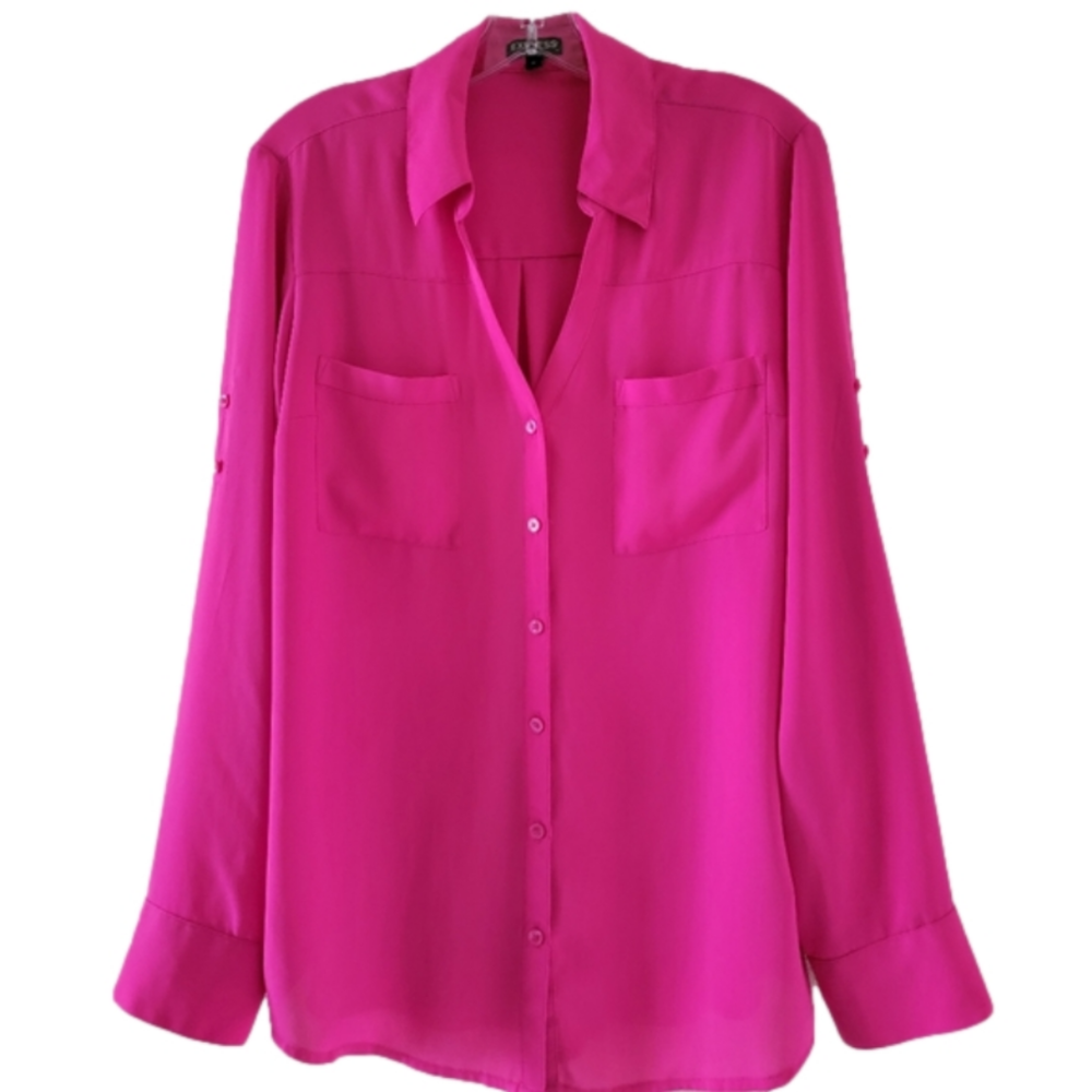 Express Pocket Button-Down Blouse - image 1